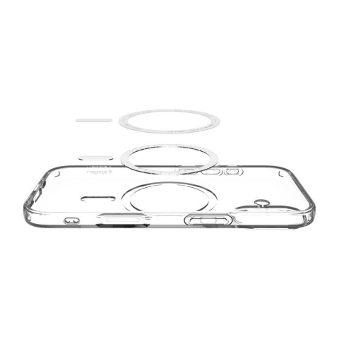 Etui Spigen Liquid Crystal MagSafe na iPhone 17- przezroczysto-białe