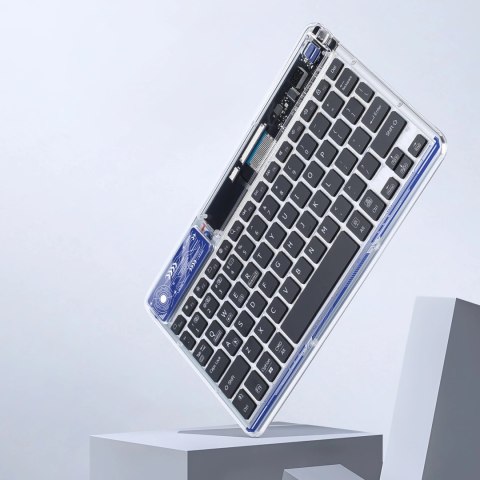 Klawiatura Dux Ducis Keyboard (CK Series) bezprzewodowa do laptopa / tabletu / telefonu - przezroczysta