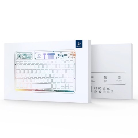 Klawiatura Dux Ducis Keyboard (CK Series) bezprzewodowa do laptopa / tabletu / telefonu - przezroczysta
