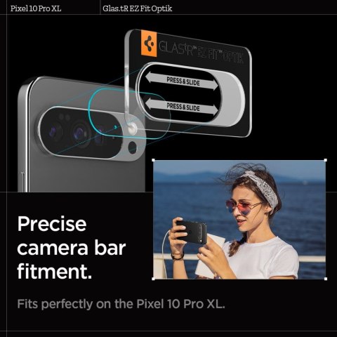 OSŁONA APARATU SPIGEN OPTIK GLAS.TR CAMERA PROTECTOR 2-PACK GOOGLE PIXEL 10 PRO XL CRYSTAL CLEAR