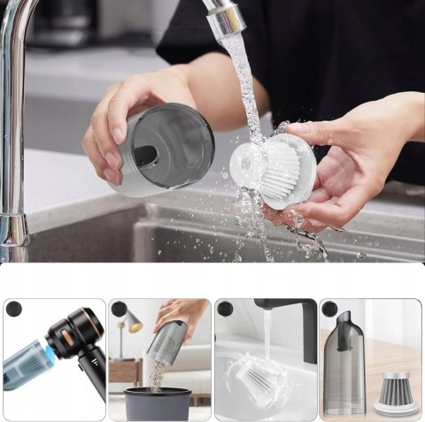 PRZENOŚNY ODKURZACZ SAMOCHODOWY RĘCZNY 16000Pa 120W 6000mAh + 2x FILTR HEPA