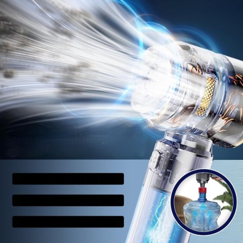 PRZENOŚNY ODKURZACZ SAMOCHODOWY RĘCZNY 16000Pa 120W 6000mAh + 2x FILTR HEPA