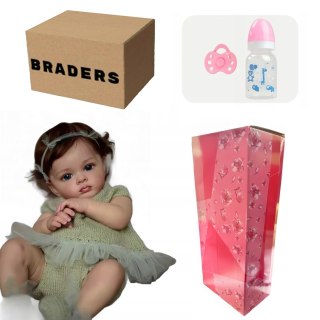 Realistyczna Lalka Niemowlę Julia 55cm | Silikonowa Dziewczynka Jak Żywa