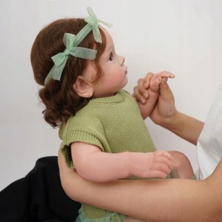 Realistyczna Lalka Niemowlę Julia 55cm | Silikonowa Dziewczynka Jak Żywa