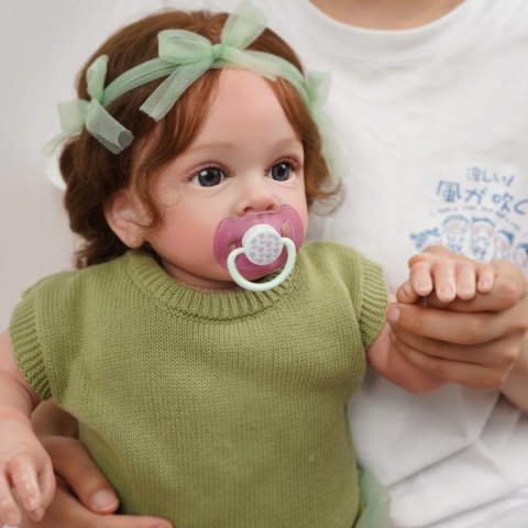 Realistyczna Lalka Niemowlę Julia 55cm | Silikonowa Dziewczynka Jak Żywa