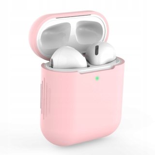 Różowe Etui Silikonowe do Apple AirPods | Stylowe i Dopasowane