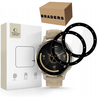 Szkło hybrydowe Glass Flex+ 2szt Garmin Venu 3S czarne ochronne