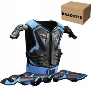 Zestaw ochronny zbroja dla dzieci 5-13 lat na motor rower rolki hulajnogę