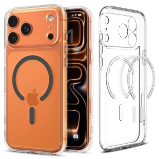 Etui Spigen Ultra Hybrid MagSafe na iPhone 17 Pro - przezroczysto-szare