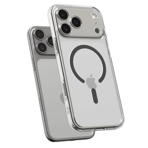 Etui Spigen Ultra Hybrid MagSafe na iPhone 17 Pro - przezroczysto-szare