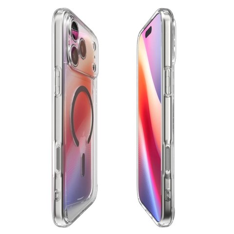 Etui Spigen Ultra Hybrid MagSafe na iPhone 17 Pro - przezroczysto-szare