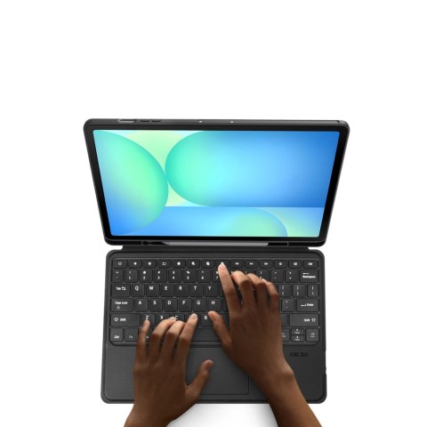 Etui z klawiaturą Dux Ducis (DK series) na Samsung Tab S10 FE+ (Plus) - czarne