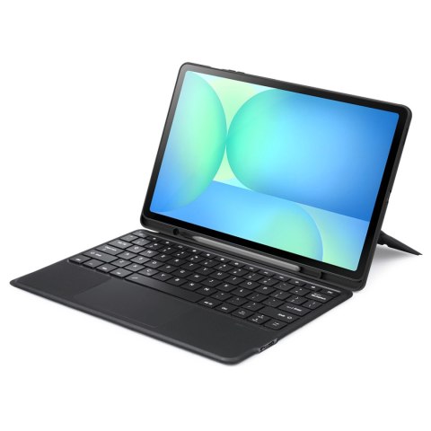 Etui z klawiaturą Dux Ducis (DK series) na Samsung Tab S10 FE+ (Plus) z podświetleniem - czarna