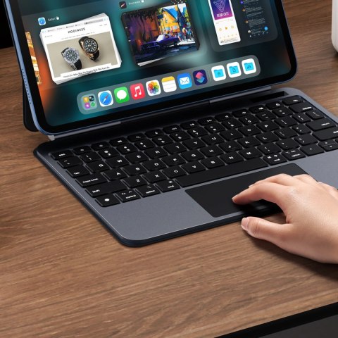 Etui z klawiaturą Dux Ducis (MK series) na iPad 10" (2022) iPad 11" (2025) - czarne