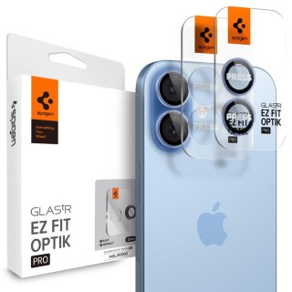OSŁONA APARATU SPIGEN OPTIK PRO GLAS.TR "EZ FIT" CAMERA PROTECTOR 2-PACK IPHONE 16 / 16 PLUS / 17 BLUE