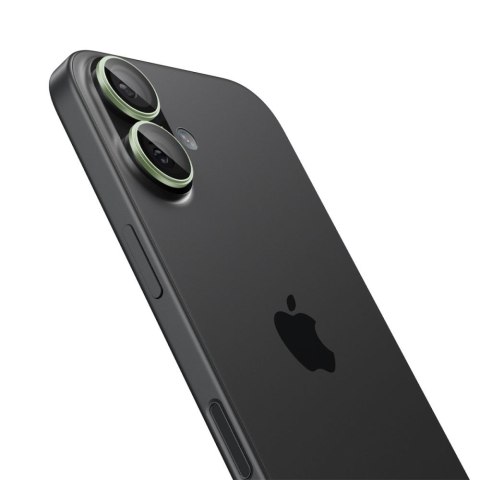 OSŁONA APARATU SPIGEN OPTIK PRO GLAS.TR "EZ FIT" CAMERA PROTECTOR 2-PACK IPHONE 16 / 16 PLUS / 17 GREEN