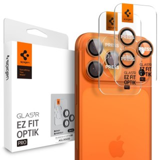 OSŁONA APARATU SPIGEN OPTIK PRO GLAS.TR "EZ FIT" CAMERA PROTECTOR 2-PACK IPHONE 16 PRO / MAX / 17 PRO / MAX ORANGE