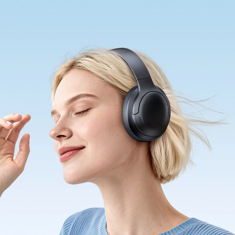 Słuchawki bezprzewodowe Baseus Bass BH1 Lite nauszne Bluetooth 6.0 - czarne
