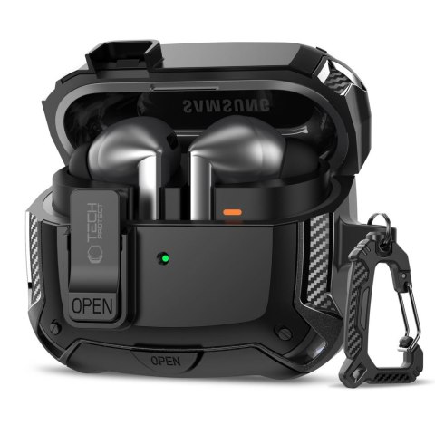 TECH-PROTECT CARBONOX MAGSAFE SAMSUNG GALAXY BUDS 3 / 3 FE / 3 PRO BLACK