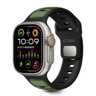 TECH-PROTECT ICONBAND LINE APPLE WATCH 8 / 9 / 10 / 11 / SE / ULTRA (44 / 45 / 46 / 49 MM) BLACK/GREEN