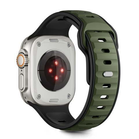 TECH-PROTECT ICONBAND LINE APPLE WATCH 8 / 9 / 10 / 11 / SE / ULTRA (44 / 45 / 46 / 49 MM) BLACK/GREEN
