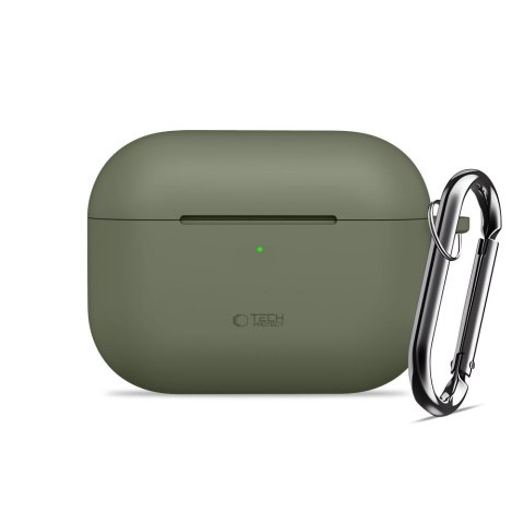 TECH-PROTECT SILICONE HOOK APPLE AIRPODS PRO 3 OLIVE GREEN