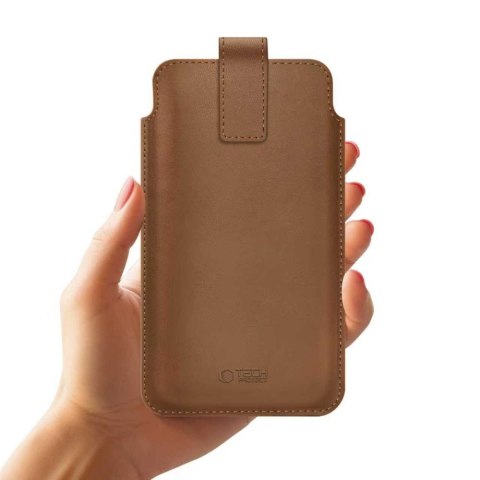 TECH-PROTECT SM65 UNIVERSAL PHONE POUCH 6.0-6.9 INCH BROWN