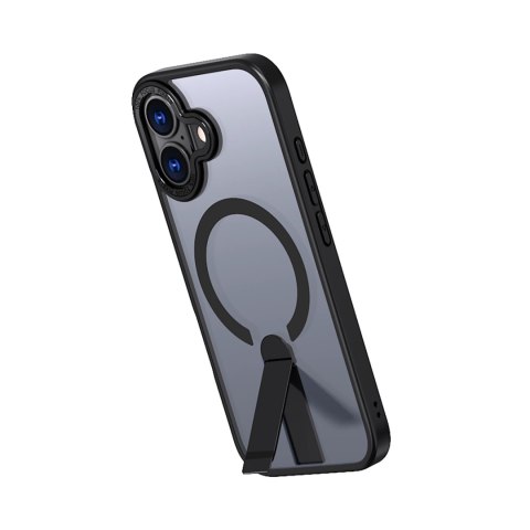 Etui Hybrid Armor X na iPhone 17 z podstawką kompatybilne z MagSafe - czarne