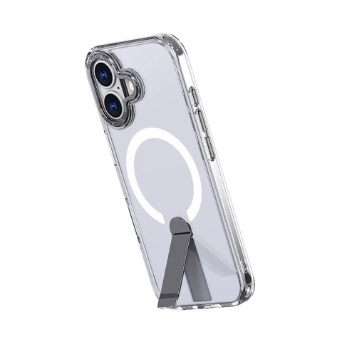 Etui Hybrid Armor X na iPhone 17 z podstawką kompatybilne z MagSafe - przezroczyste
