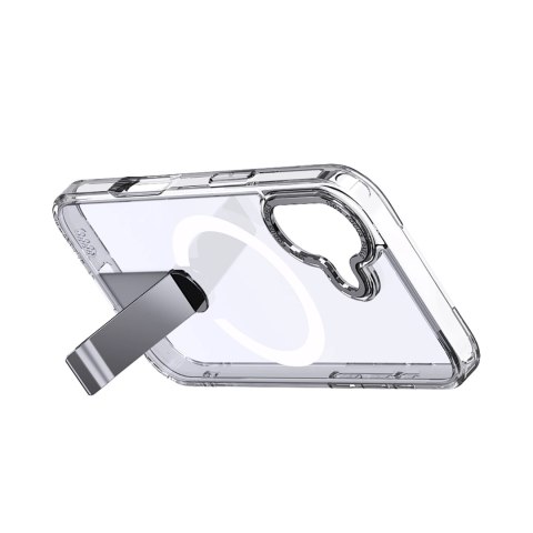 Etui Hybrid Armor X na iPhone 17 z podstawką kompatybilne z MagSafe - przezroczyste