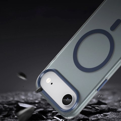 Etui Magnetic Abrasive na iPhone 17 Air kompatybilne z MagSafe - matowe niebieskie