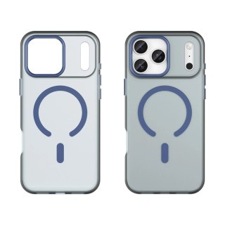 Etui Magnetic Abrasive na iPhone 17 Pro Max kompatybilne z MagSafe - matowe niebieskie