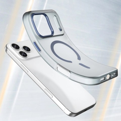 Etui Magnetic Abrasive na iPhone 17 Pro Max kompatybilne z MagSafe - matowe niebieskie