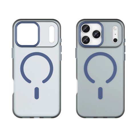 Etui Magnetic Abrasive na iPhone 17 Pro kompatybilne z MagSafe - matowe niebieskie