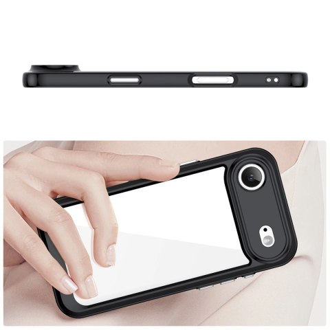 Etui Outer Space na iPhone 17 Air - czarne przezroczyste