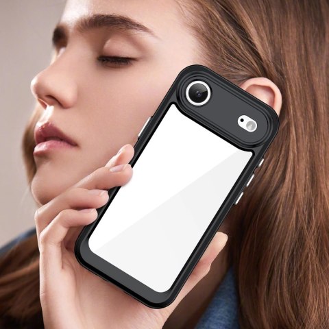 Etui Outer Space na iPhone 17 Air - czarne przezroczyste