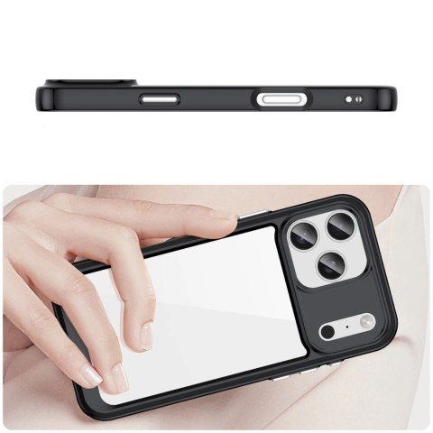 Etui Outer Space na iPhone 17 Pro - czarne przezroczyste