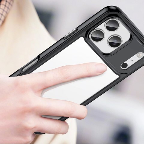 Etui Outer Space na iPhone 17 Pro - czarne przezroczyste