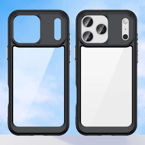 Etui Outer Space na iPhone 17 Pro - czarne przezroczyste