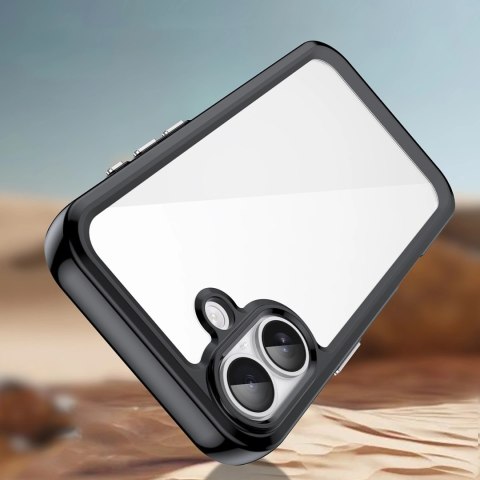 Etui Outer Space na iPhone 17 - czarne przezroczyste