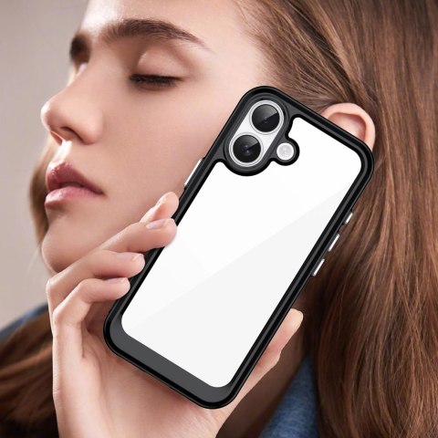 Etui Outer Space na iPhone 17 - czarne przezroczyste