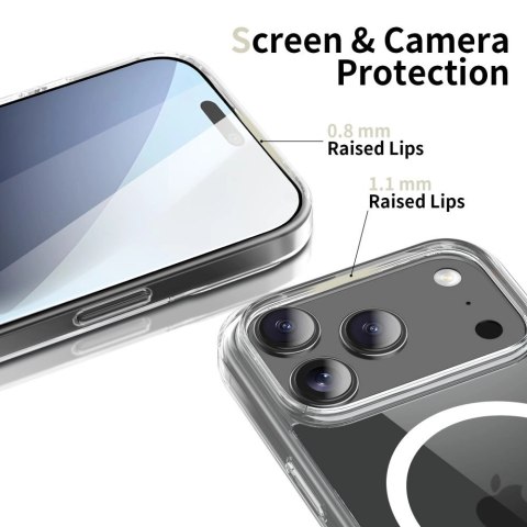 Etui Tech-Protect FlexAir Hybrid MagSafe na iPhone 17 Pro - przezroczyste