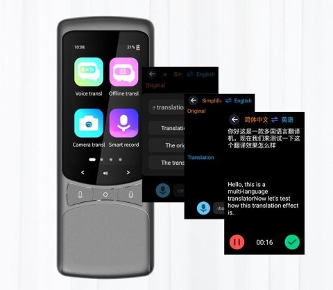 TRANSLATOR ELEKTRONICZNY TŁUMACZ MOWY MENU PL APARAT ONLINE 134 JĘZYKI