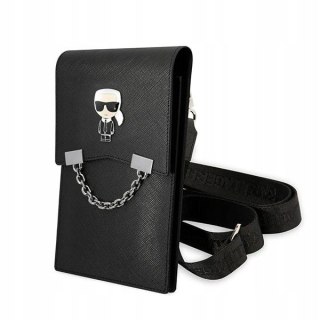 Torebka na telefon Karl Lagerfeld Ikonik Karl Chain - czarna - Uniwersalna