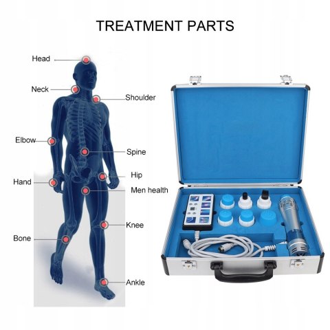 Urządzenie FALA UDERZENIOWA do Masażu, Leczenia Bólu i Rozluźnienia Mięśni