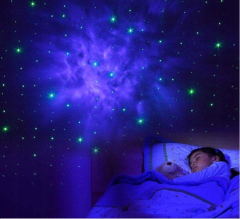 Galaktyczny Projektor Gwiazd 3D LED Planetarium Domowe Rzutnik Nieba Pilot