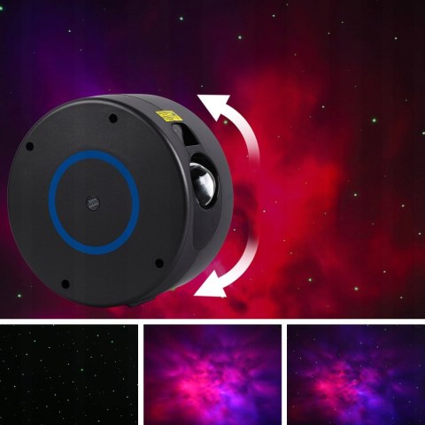 Galaktyczny Projektor Gwiazd 3D LED Planetarium Domowe Rzutnik Nieba Pilot