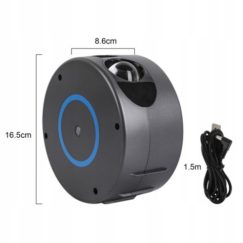 Galaktyczny Projektor Gwiazd 3D LED Planetarium Domowe Rzutnik Nieba Pilot