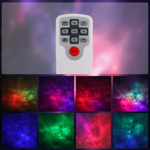 Galaktyczny Projektor Gwiazd 3D LED Planetarium Domowe Rzutnik Nieba Pilot