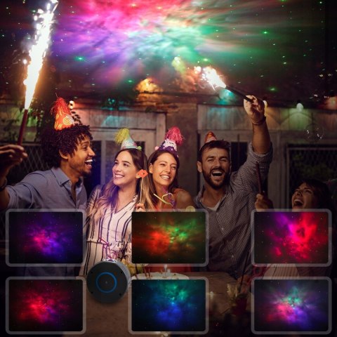 Galaktyczny Projektor Gwiazd 3D LED Planetarium Domowe Rzutnik Nieba Pilot